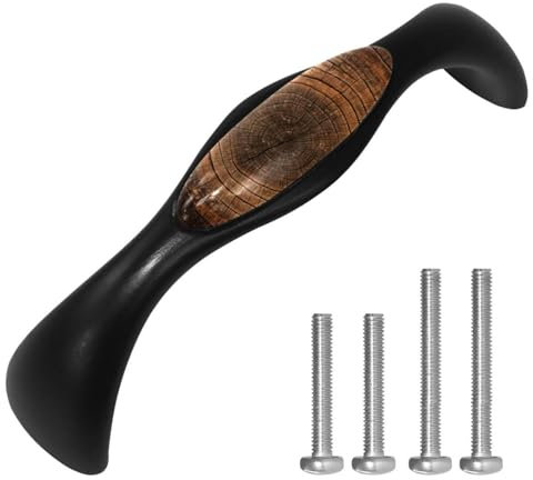 CWAGFEQZ 4-Pc,Schubladengriffe und knöpfe,Griffe für Schränke und Schubladen,Schranktürknöpfe,Baum Holzstruktur im Alter