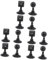 Happyyami 12pcs Aquarium Oxygen Stone Bubble Diffuser for Freshwater Saltwater Fish Tanks Includes Stones for Hydroponics and Aquatic Environments