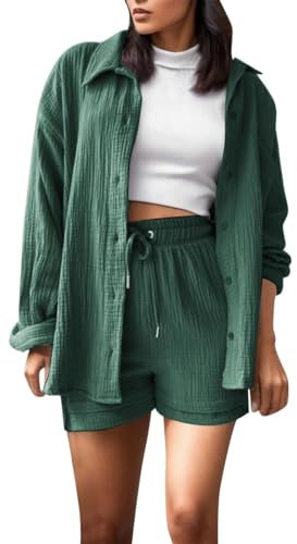YEBIRAL amazon+warehouse+deal Xiarui 2-Teiliges Yoga-Outfit Oberteil Damen Sommer Outfit Damen Set Outfit Damen Elegant Festliche Zweiteiler Tank Top Damen Basic Top Damen