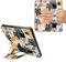 kwmobile Coque Compatible avec Kobo Libra 2 Coque - Coque pour Liseuse Électronique avec Fonction Support - Orange-Noir-Blanc