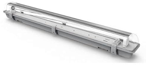 Pantalla estanca 150 cm, IP65, para LED 1xT8, ideal para entornos húmedos y exteriores, protección y durabilidad garantizadas.