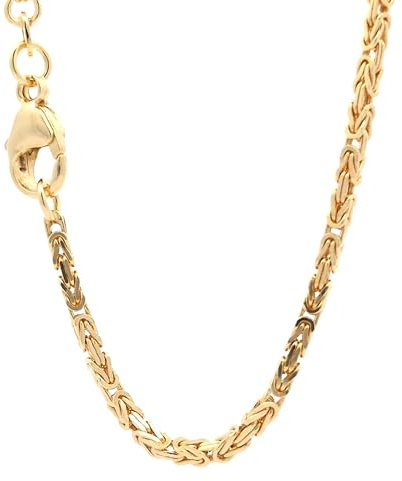 hoplo holzenplotz Goldkette Königskette Halskette Breite 2,0 mm - 585-14 Karat Gold, Kettenlänge:50 cm Unisex