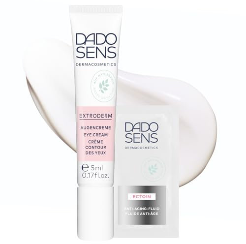 DADO SENS EXTRODERM AUGENCREME (15ml) + Gratis Probe Sachet ECTOIN ANTI-AGING FLUID, Feuchtigkeitspflege Für Die Sensible Haut An Der Augenpartie - Therapiebegleitend Bei Neurodermitis & Psoriasis