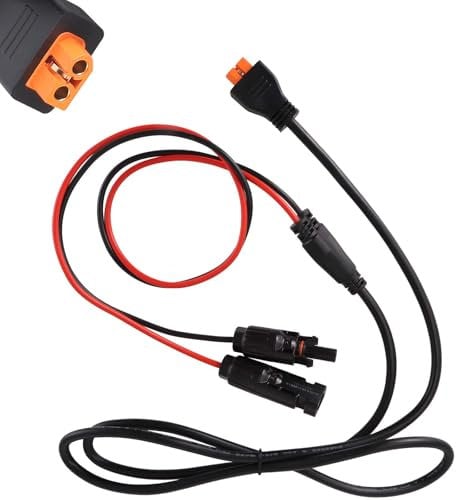 Solarpanel Stecker auf XT60i Kabel Solarstecker Photovoltaik für Ecoflow DELTA River und mehr Power Station