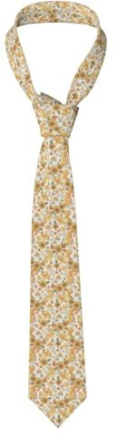 Herren Schlips Retro 70Er 60Er Blumen Schlips Formelle Business Krawatte Elegante Tie Für Hochzeitsfeier Abschlussfeier Fasching