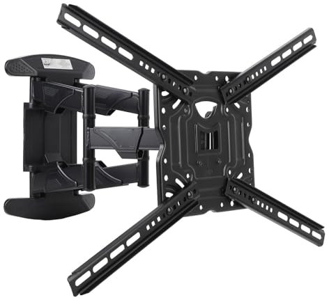 Montaje de Pared de TV de Movimiento Completo para Televisores de 32 a 75 Pulgadas, Montaje en Televisión con e Inclinación, Ajustes de Visualización Versátiles, Soporte de