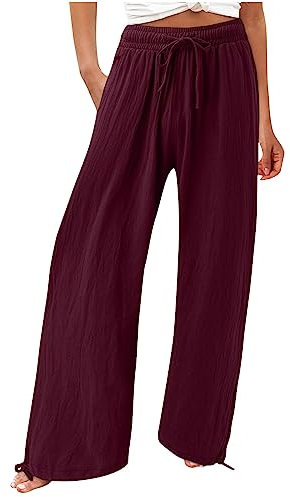 Pants Damen, Hose leinen Damen, Hose wasserdicht Damen, Sommerhose Damen leicht, Damen Hosen, Leinenhose Damen lang, Damen Hosen Herbst, Weite Hose Damen, Sommer Stoffhose Damen, Leinenhose Damen