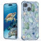XIMIZU Transparent Cover Case For iPhone 14 Sea Turtles Pretty Pattern Design For Girly Women, Four Corner Reinforced Anti-shock Bumper Protector Clear Case for iPhone 14 Green Turtle