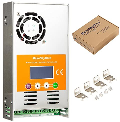 MakeSkyBlue 50A Solar MPPT Laderegler, Max 160V Leerlaufspannung 2400W PV Leistung, für 12V/24V/36V/48V Batterie Systeme
