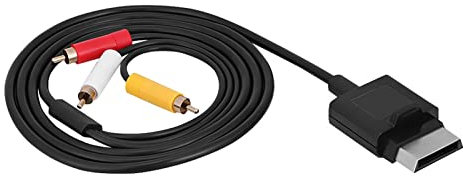 Masyrt Game AV Wire, Cavo AV -Audio -Cavo video per 360 Slim, Componente ABS -TV, Piccola dimensione,