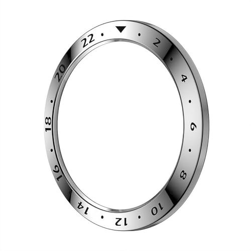 Xiao Mi Watchs4 - Orologio con lunetta in metallo stile armatura, versione regolare, accessori Xiaomi Mi Watch S4 (scala argento)