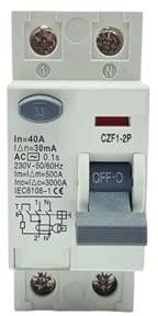 Disjoncteur différentiel RCCB R10N 4P 40A 30mA Type AC(A Class EM Type,2P40A30MA)