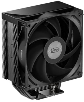 PCCOOLER Disipador de Aire para CPU, 5×6mm tubos de calor, ventilador de 73.3 CFM, compatible con Intel LGA115X/1200/1700/1851 y AMD AM4/AM5 (RT500 TC BK)