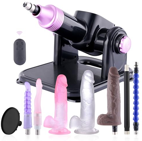Fickmaschine Sexmaschine für Paare & Solo,Dildo Maschine für Frauen Männer | Fickmaschinen mit Dildos,Fickle Maschine mit Fernbedienung,Sex Maschine mit 8 Aufsätzen,21 Spielmodi,Sexspielzeug