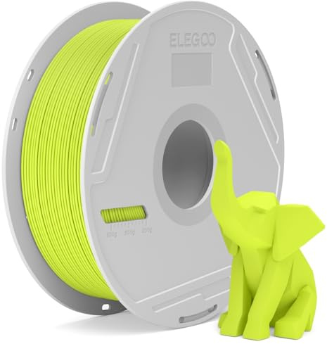 ELEGOO PLA Basic Filament 1.75mm Apfelgrün 1KG | 3D Filament Mit Wiederverwendbarer Spule, Hohe Maßgenauigkeit, 1kg Spule (2.2lbs) Für Die Meisten 3D Drucker
