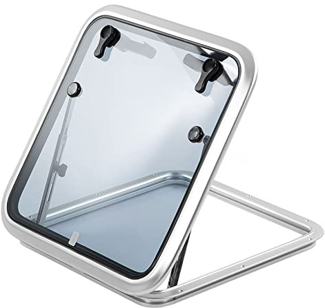 YUKERMARB Boat Porthole Window, Heavy Duty Aluminum Alloy, Square Opening Portlight with Filtering, Suitable for Ship and Yacht