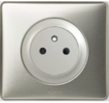 Prise affleurante Céliane Titane - griffe - Oui