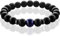 FABACH Spirituals™ Chakra Perlenarmband mit 8mm Lapis Lazuli-Perle, Lavastein und Onyx-Naturstein (schwarz) - Yoga Armband aus 21 Heilsteinen - Energiearmband für Damen und Herren