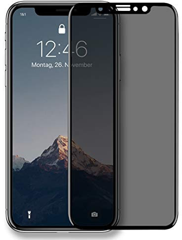 Woodcessories - 3D Privacy Cristal Templado Compatible Con iPhone 11 / Xr, Protector De Pantalla Premium, Dureza 9H, Anti Spy