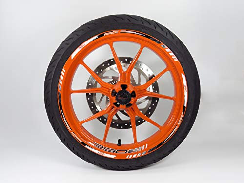 Felgenrand Aufkleber Felgenbett kompatibel mit KTM 390 Duke 710046VA