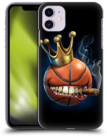 Head Case Designs Offizielle Tom Wood König des Basketball Monster Harte Rueckseiten Handyhülle Hülle Huelle kompatibel mit Apple iPhone 11