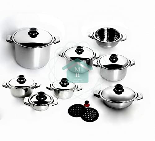 BATTERIA PENTOLE MAXI 18 Pz. DIETETIC BAVARIA OTTINGHER