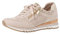 MARCO TOZZI Damen Sneaker flach mit Schnürsenkeln und Reißverschluss Vegan, Beige (Dune Comb), 36