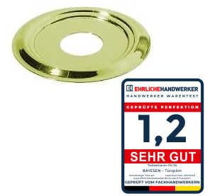 Türspion, Spion, Weitwinkelobjektiv 180°, für Tür stärke bis 35-58 mm, Einbaudurchmesser 14 mm (Abdeckrosette Messing)