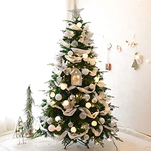 HODAGES Falsos árboles de Navidad Artificiales pre iluminados, mostrador, Ventana, vestíbulo del Hotel, decoración de Festivales, Luces LED Multicolores y Soporte de Metal, árboles de Navidad, fácil