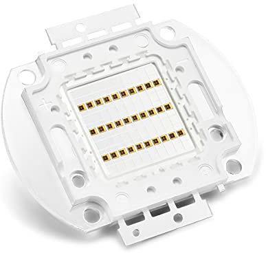 CHANZON Hochleistungs LED Chip 30W Infrarot (IR 850nm/Eingang 900mA/DC 14 V - 16 V/30 Watt) SMD COB Lichtemitter Diodenkomponenten 30 W Nachtsichtbirnen Lampenperlen für DIY Beleuchtung/CCTV Kameras