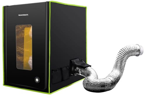 Makermate 3D Printer Enclosure/Warmer/Tent/with Exhaust Fan to Vent Smell Smoke&Odor for Ender 3/Ender 3 Pro/Ender 3 V2/Ender 3 S1/Ender 3 S1 Pro or 5.5” to 13.6” LCD 3D Printer (540x640x750mm)