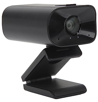 Webcam avec Microphone, 3 en 1 Webcam USB Caméra Haut-Parleur Microphone combiné 1080p Autofocus Vidéo Ordinateur Caméra avec Microphone pour Réunion en Direct