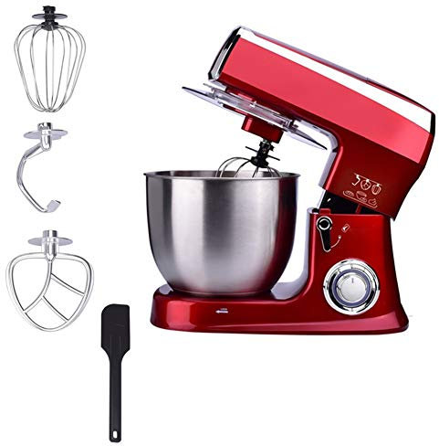 Impastatrice Planetaria con 6 velocità E Regolazione Dell'impulso Sbattitore Elettrico con Ciotola di Miscelazione da 8,5 L Include Frullino, Gancio per Pasta E Frusta per Torta, Pane, Dessert 1500 W