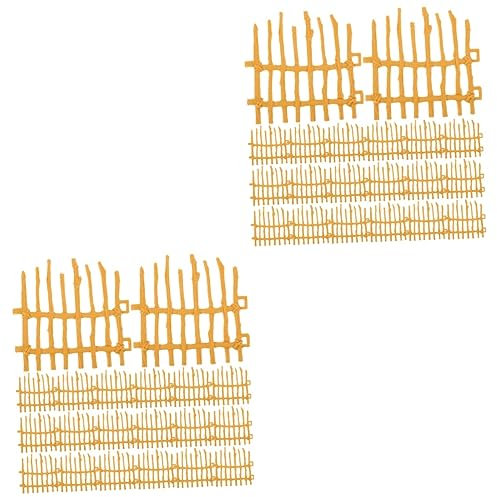 Abaodam 40pezzi Miniature Fence Da Recinzione Decorativa Per Paesaggi e Case Delle Bambole Flessibile e Resistente Per e Decorazioni Artigianali