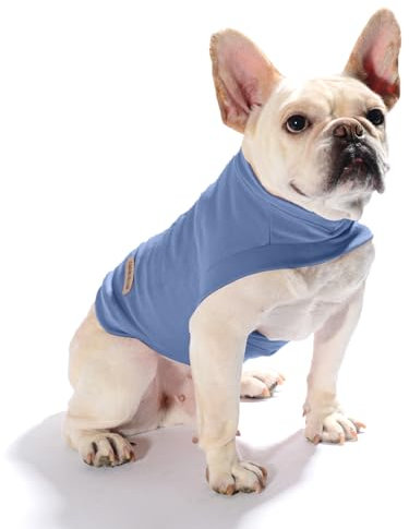 Caracaleap Hund Pullover - Hundemantel Weiche und Warm T-Shirt Hunde Winter Kleidung Mantel Katzenpullover Sweater für Mittelgroße Hunde L Dunkelblau
