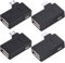 Xiatiaosann Adaptador Micro USB OTG de 90 grados (izquierdo + derecho) Adaptador Micro USB OTG 2 en 1 para Firestick (paquete de 4)