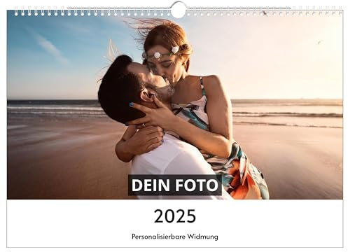PrintPlanet® Fotokalender 2026 selbst gestalten – Wandkalender DIN A4 & A5 Querformat – mit eigenen Fotos – personalisiert – Foto-Wandkalender mit Bild-Upload & Widmung