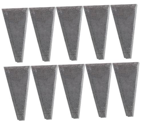 Homoyoyo 10 Piezas Cuña Triangular Cuña De Hachas De Metal Cuña Con Mango De Cuñas Con Mango Redondo Cuña De Martillo De Herrero Clavo De Hierro Acero De Alto Carbono Herramienta
