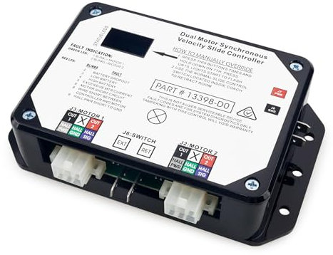 13398-DO Dual Synchronous Velocity Slide Controller, Ersatz für Controller V-Sync II, Version für 3398-C2 Controller, kompatibel mit Lippert In-Wall Slide-Out auf Wohnmobil, 211852