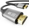 deleyCON 1m 4K USB-C auf HDMI Kabel für Monitor/TV/Beamer Adapter (4K@60Hz) aus Aluminium, Thunderbolt 3/4, für iPhone 16,15 Pro Max, MacBook, iPad Pro/Air, Samsung Galaxy S25 S24, Notebook, Tablet