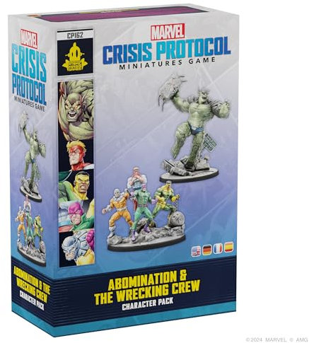 ATOMIC MASS GAMES, Marvel Crisis Protocol - Abomination & The Wrecking Crew, Charakter-Erweiterung, Tabletop, 2 Spieler, ab 14+ Jahren, 90-120 Minuten, Deutsch, Mehrsprachig
