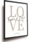 Lineo® Personalisiertes Liebes-Poster; Romantisches Geschenk mit Namen & Datum – Individuelles Wandbild für Paare für Hochzeit & Jahrestag (Love 1, DIN A4, Ungerahmt)