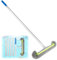 LALAGO Cepillo Piscina, Cepillo de Limpieza de Piscina, Cabezal de Cepillo con 175cm Mango de Aluminio, Cepillo de Limpieza, Cepillo para Limpiar Fondo, Cepillo de Pared para Piscina (con Mango)