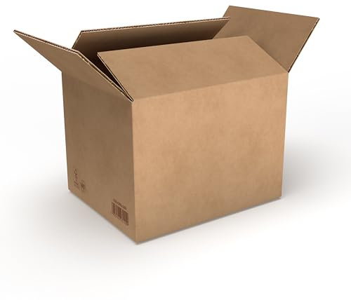 RaKuPack Versandkarton 25 Stück Faltkarton 500x300x300mm Innenmaß (50x30x30cm) Verpackungskarton Warensendung Karton braun Faltschachtel Pappkarton Paket Versandschachtel Kartonage verschiedene Größen