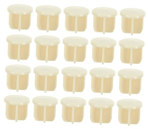 VOSAREA 50 Stück Gardinenstangen Stecker Rollos Durchsichtige Jalousien Stecker Band Verriegelungs Knopf Stecker Jalousien Schiene Ersatz Knopf Stecker Vertikale Jalousien Untere