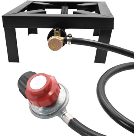 Estufa de hierro fundido con quemador único - Estufa de hierro fundido con quemador único | Estufa de aceite portátil grande, equipo de cocción portátil grande con quemador de anillo para cocinar en c