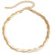Collana Donna Oro a Catena a Serpente, Collana Catena Serpente Oro Collana Spina Pesce Girocollo Acciaio Inossidabile Catena Piatta Gioielli Catena Serpente Oro