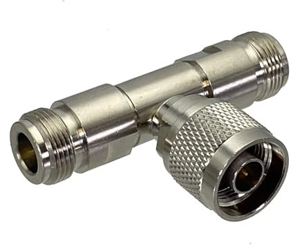 1 pièces N Prise mâle à Deux N Femelle Jack Triple T en série Adaptateur connecteur 3 Voies allonger en Laiton