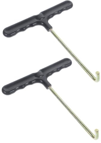TOYANDONA 2pcs Trampoline Spring Hook T-shape Tool Spring Removal Tool for Trampoline Assembly Repair Parts Kit