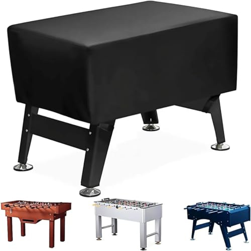 BEJAGWUS Abdeckung für Kickertisch,Tischkicker,Tischfußball - 147x132x76 cm | 210D Oxford Schutzhülle Abdeckplane mit Kordelzug & Schnallen,Staubdicht,Wasserdicht,Winddicht,Winterfest,UV-Anti